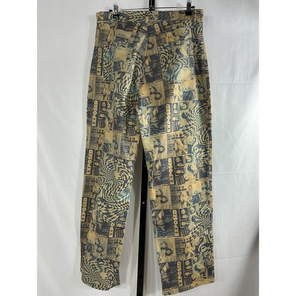 Miaou 'Fargo' Beige Cotton Pants Size L - Picture 3 of 4